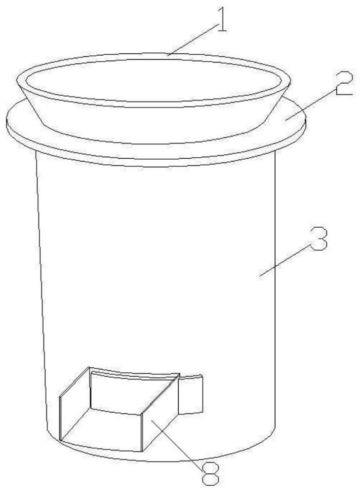 Concrete mixing device