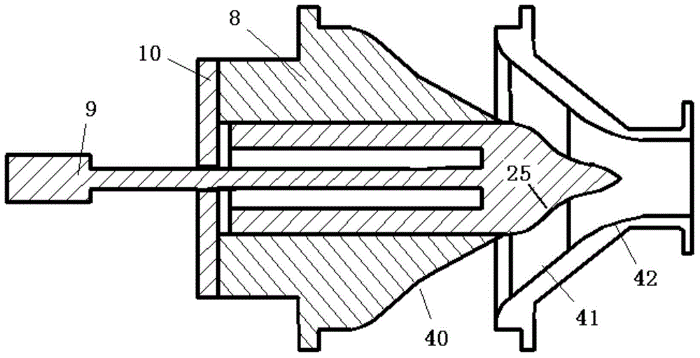 On-line adjustable fuel gas generator adopting jet flow collision combustion mode