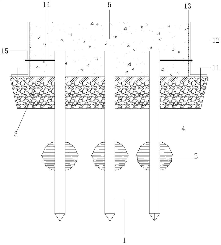 Panel-free reinforced soil ecological slope protection system and construction method thereof