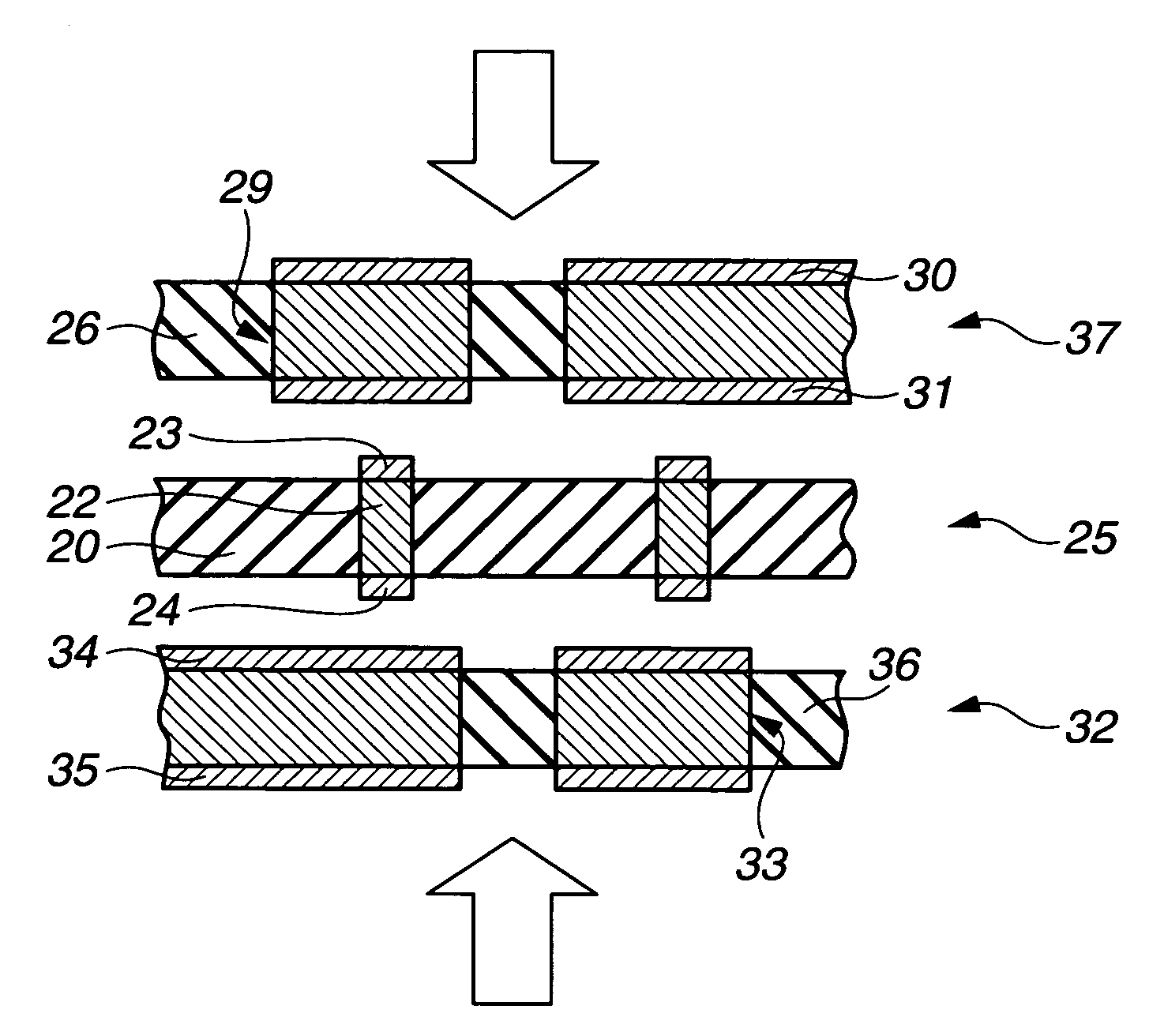 Multilayer circuit board and method of producing the same