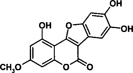 Chemical total synthesis method for wedelolactone