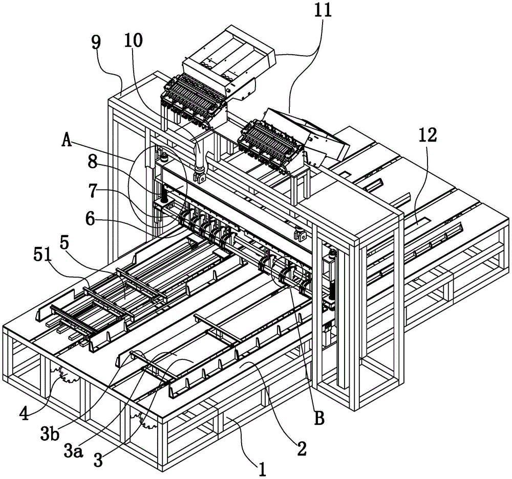 Production line for wood pallets