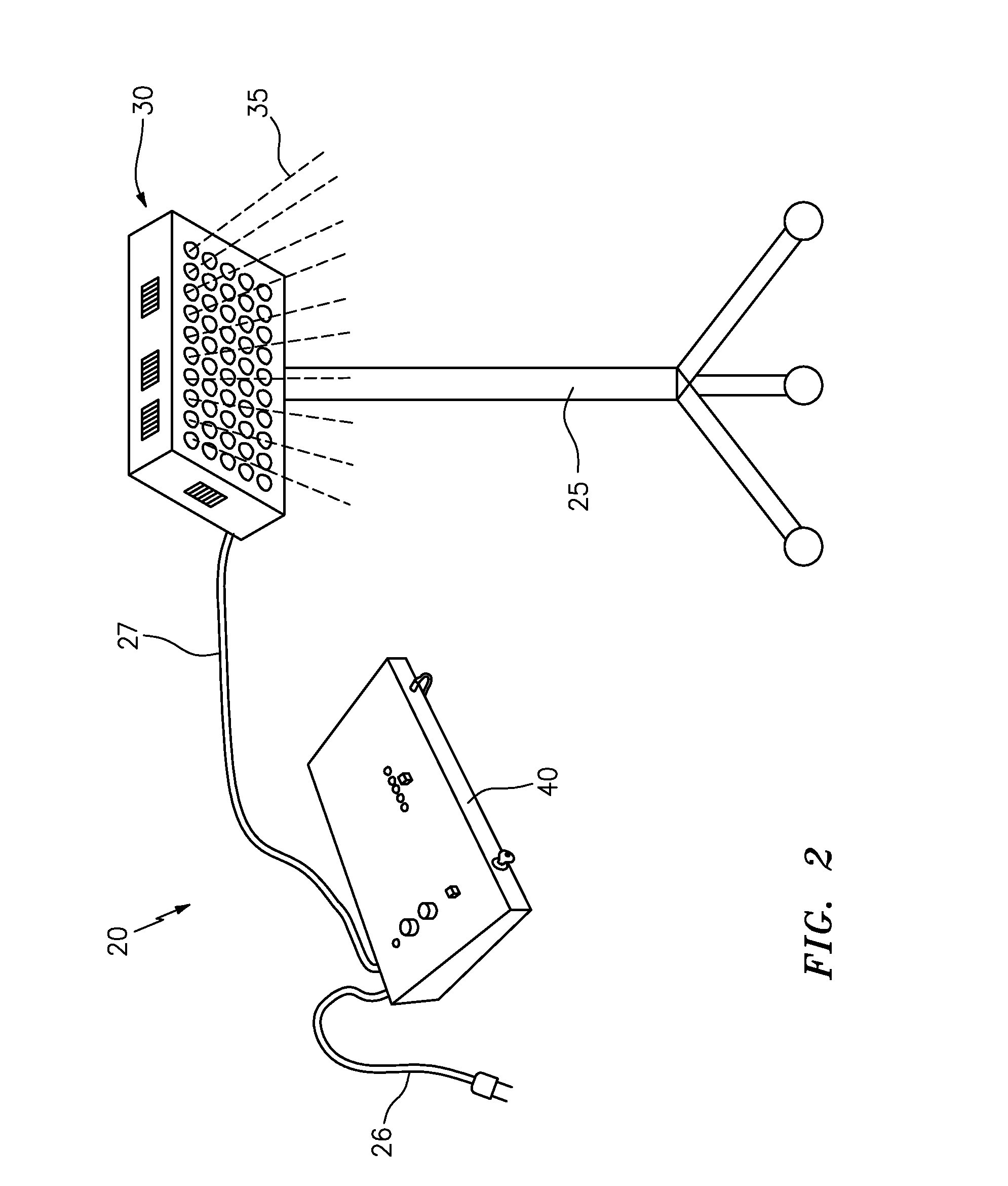 Cellulite and fat reducing device and method utilizing optical emitters