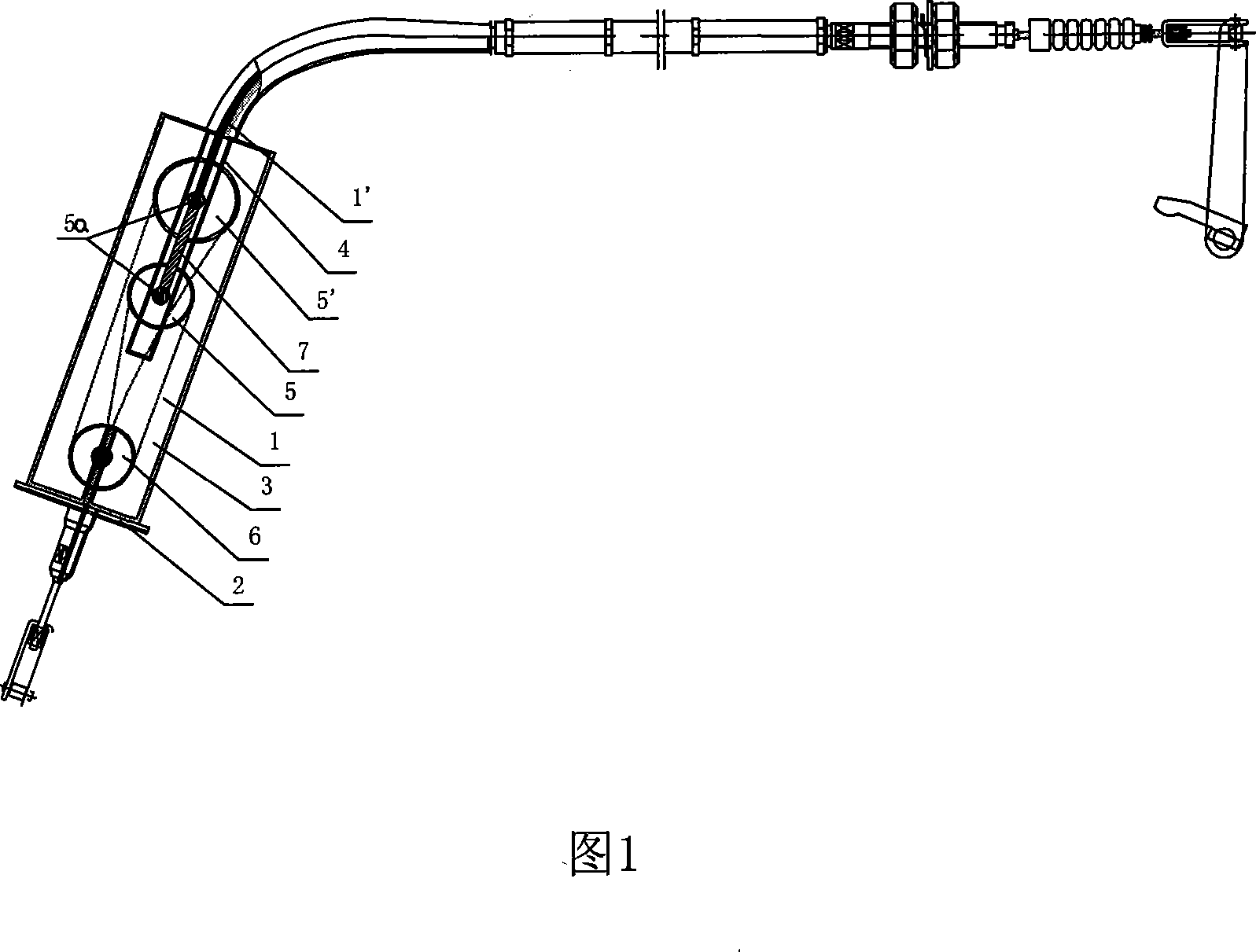 Clutch-separating cable