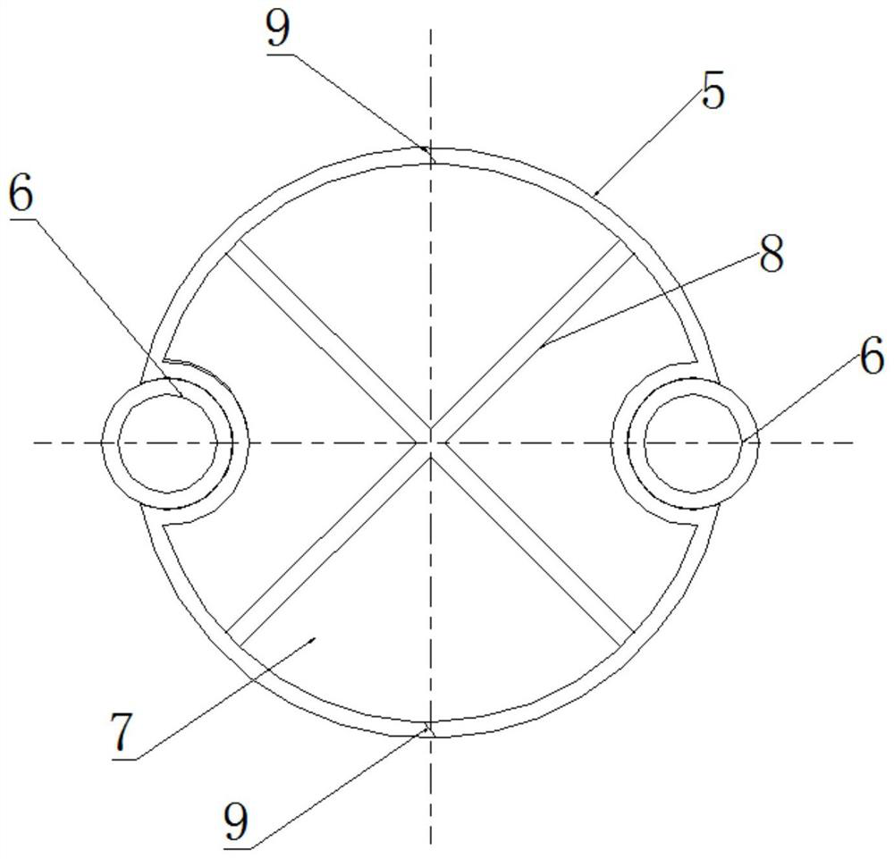 Novel lining device of cast-in-place large-diameter pipe pile and pipe pile construction method