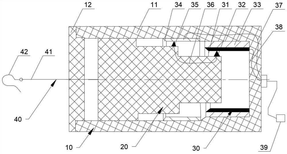 Continuous sensor for detecting drum brake friction plate and drum brake