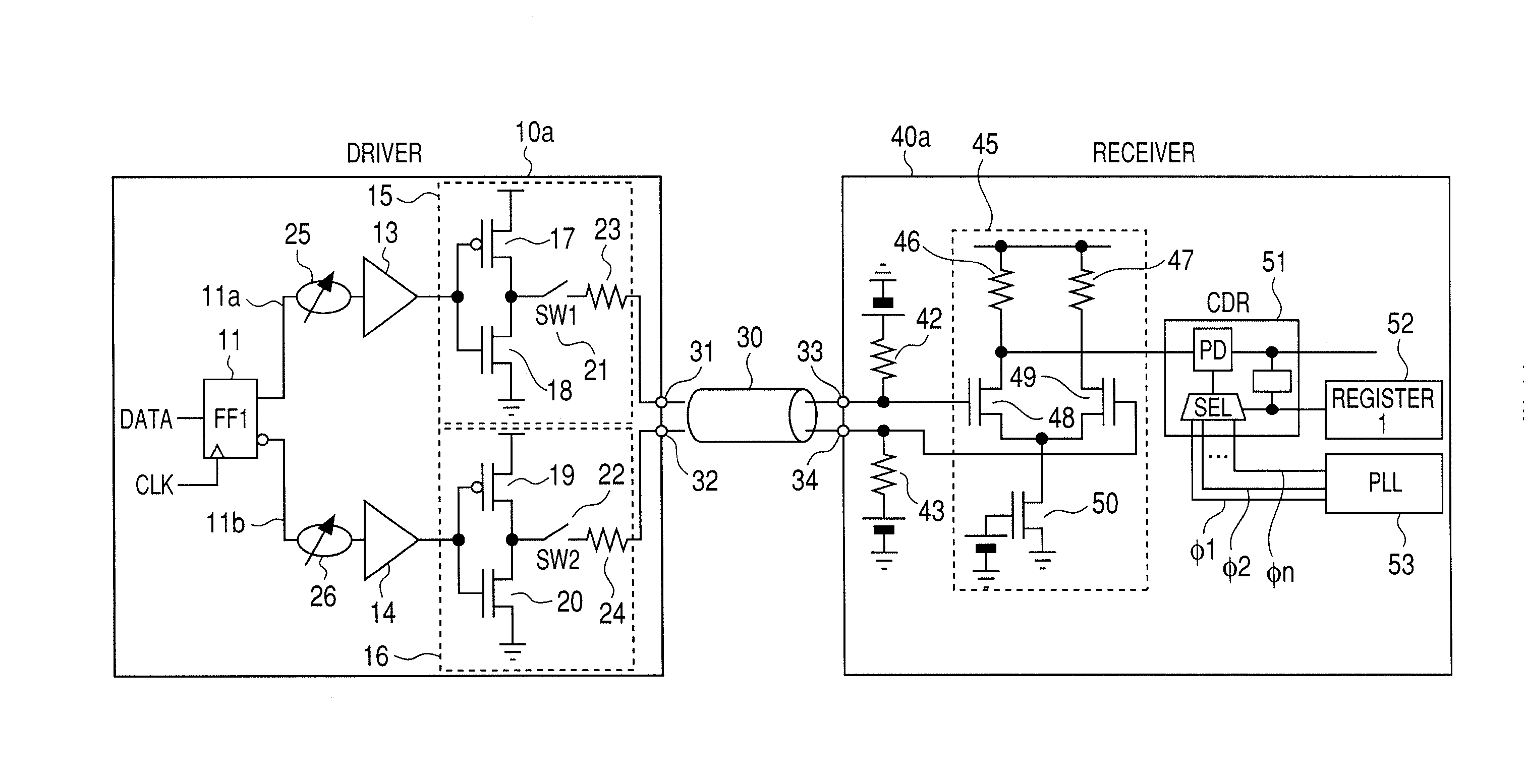 Differential signaling system and method of controlling skew between signal lines thereof