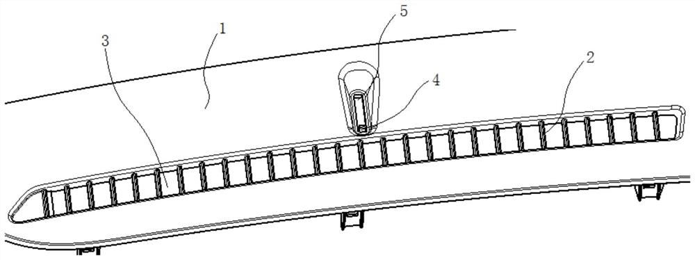 Defrosting air opening mechanism