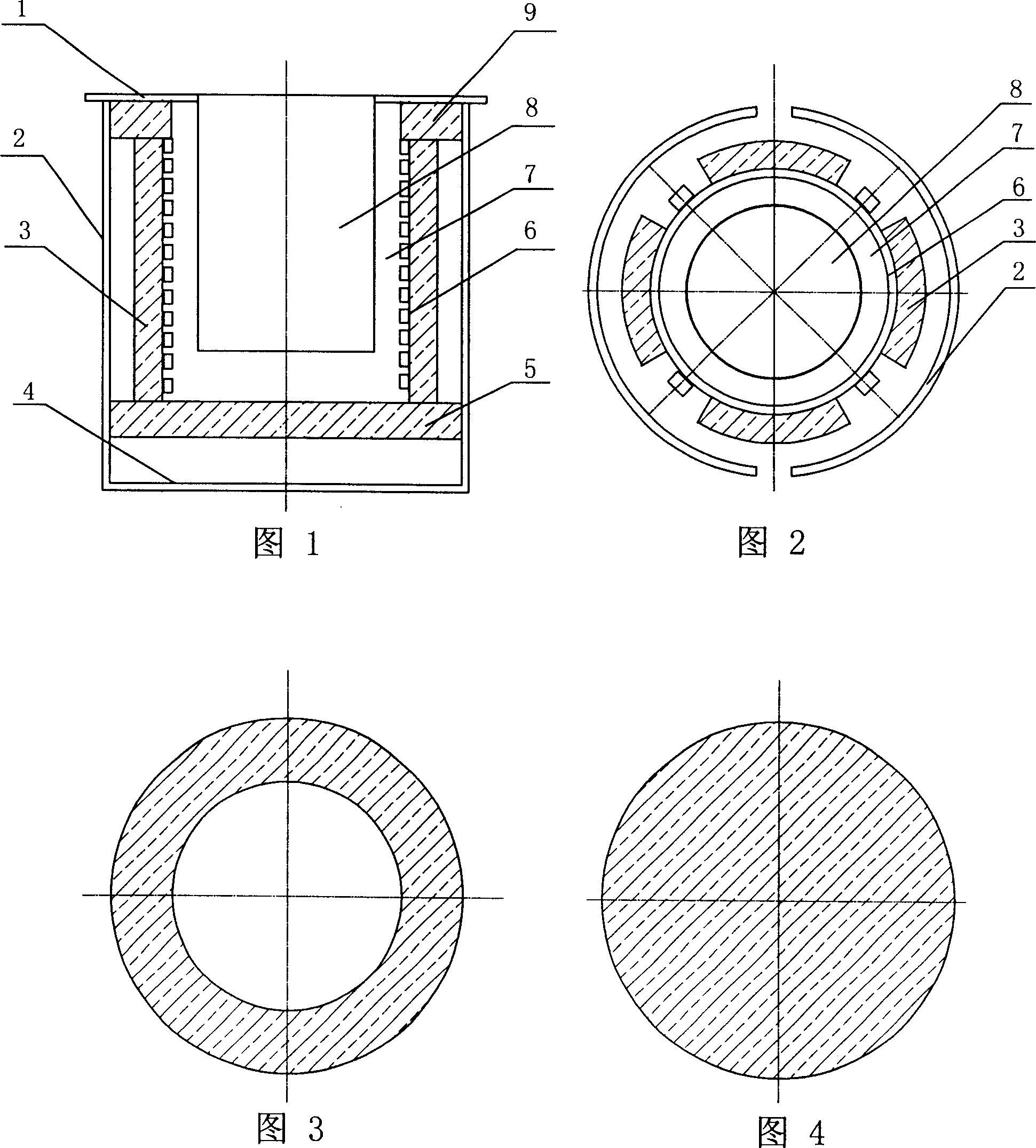 Low no-load-loss medium-frequency coreless induction furnace