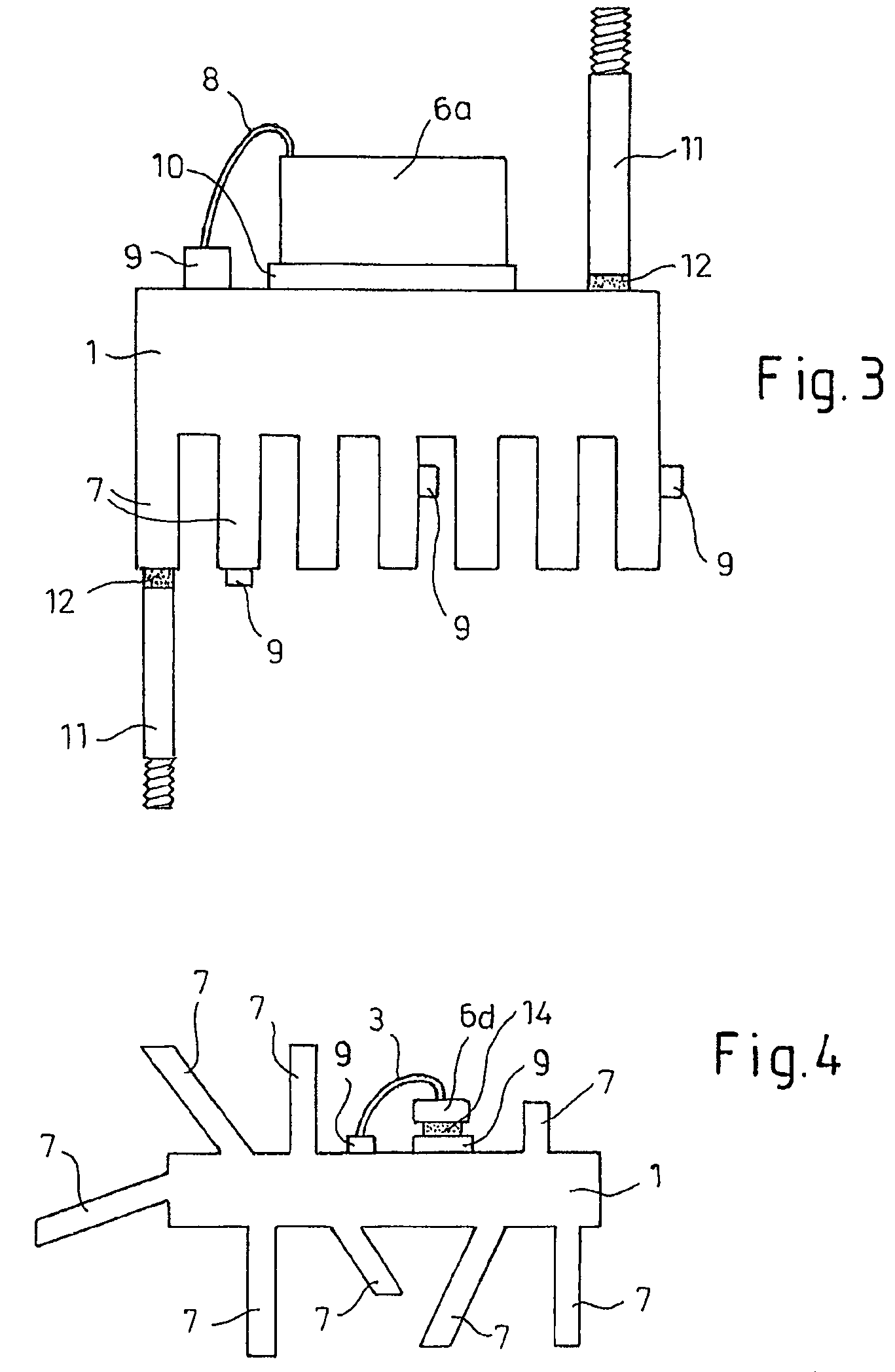 Carrier body for components or circuits