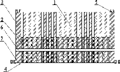 Heat radiator with composite structure and preparation method thereof