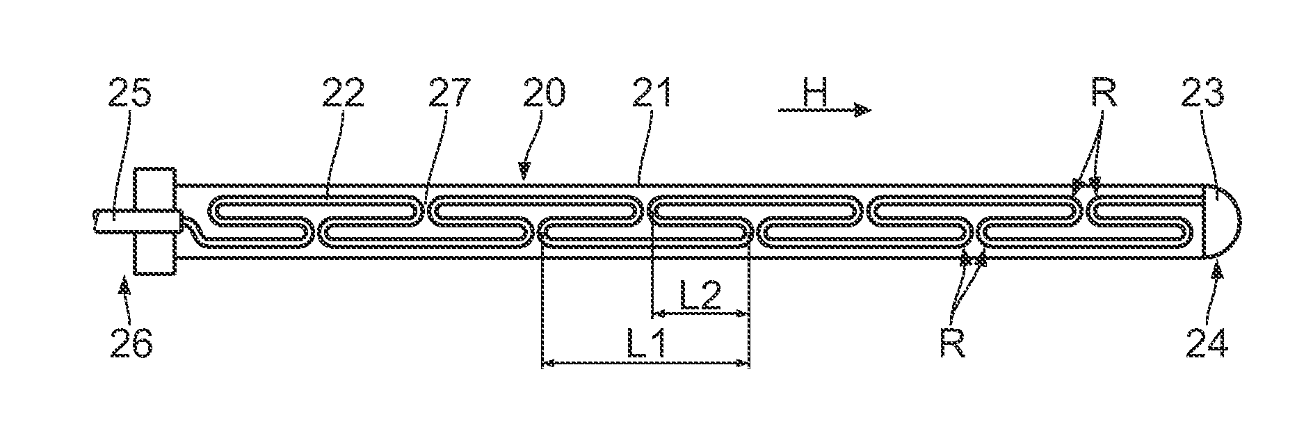 Electrode catheter for intervention purposes