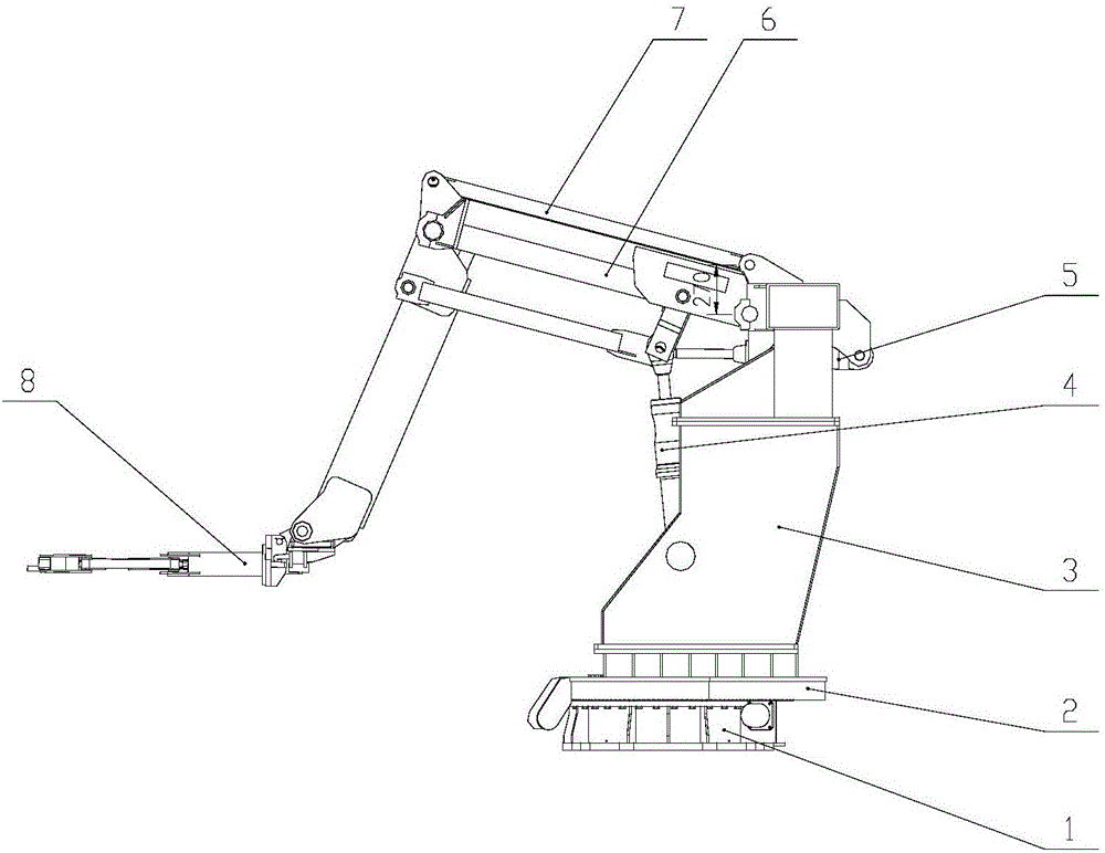 Blank taking manipulator of annular heating furnace