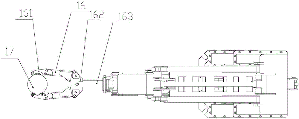 Blank taking manipulator of annular heating furnace