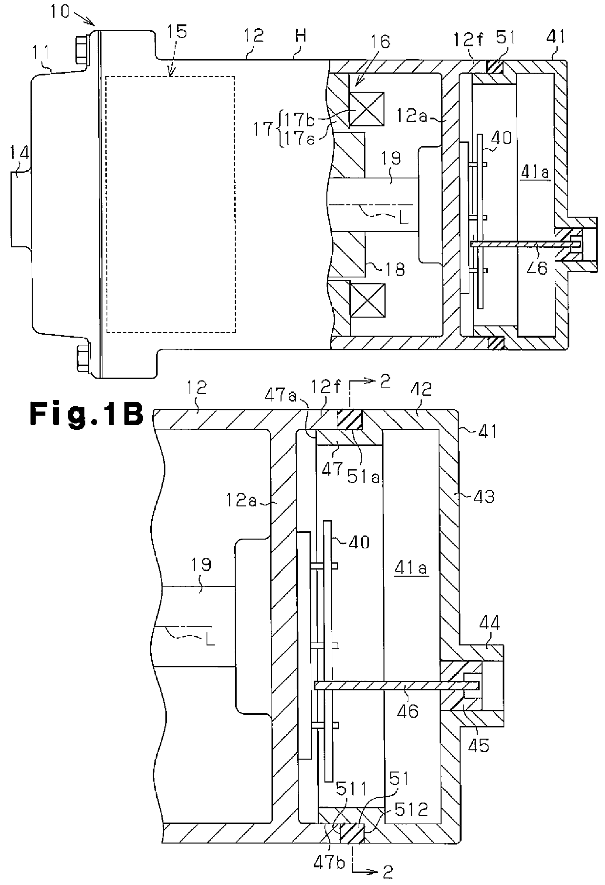 Motor-driven compressor housing, cover, and seal