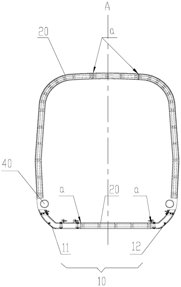 Motor train unit and outer windshield thereof