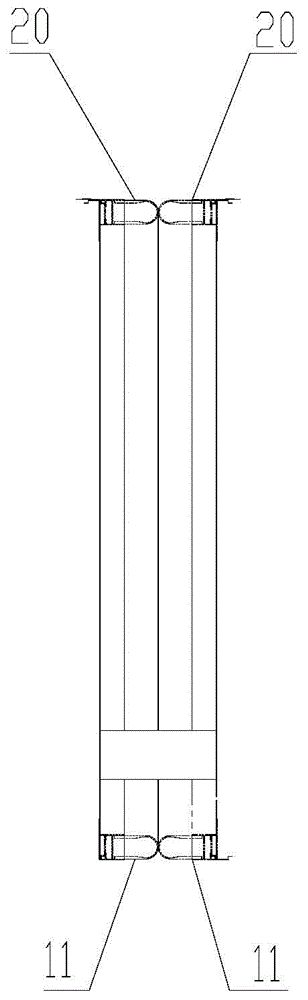 Motor train unit and outer windshield thereof