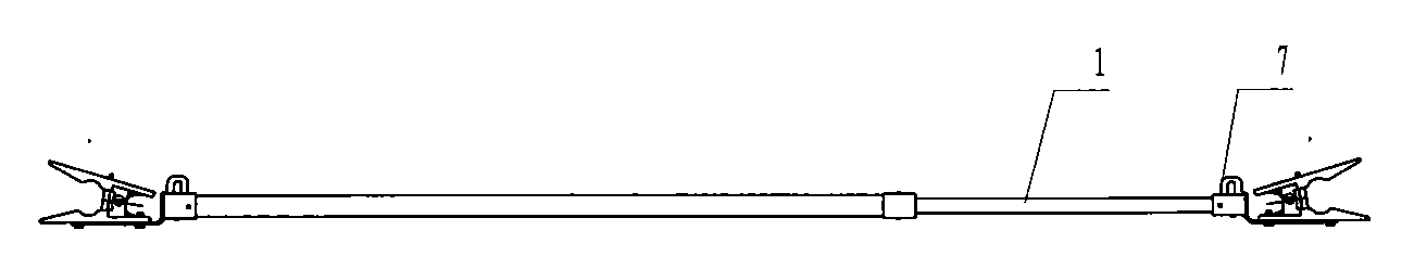 Lead wire brace rod for double-circuit lines on same pole