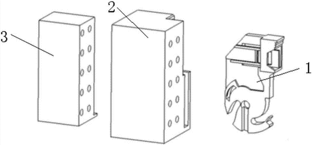 Automobile wire harness plug-in installation structure