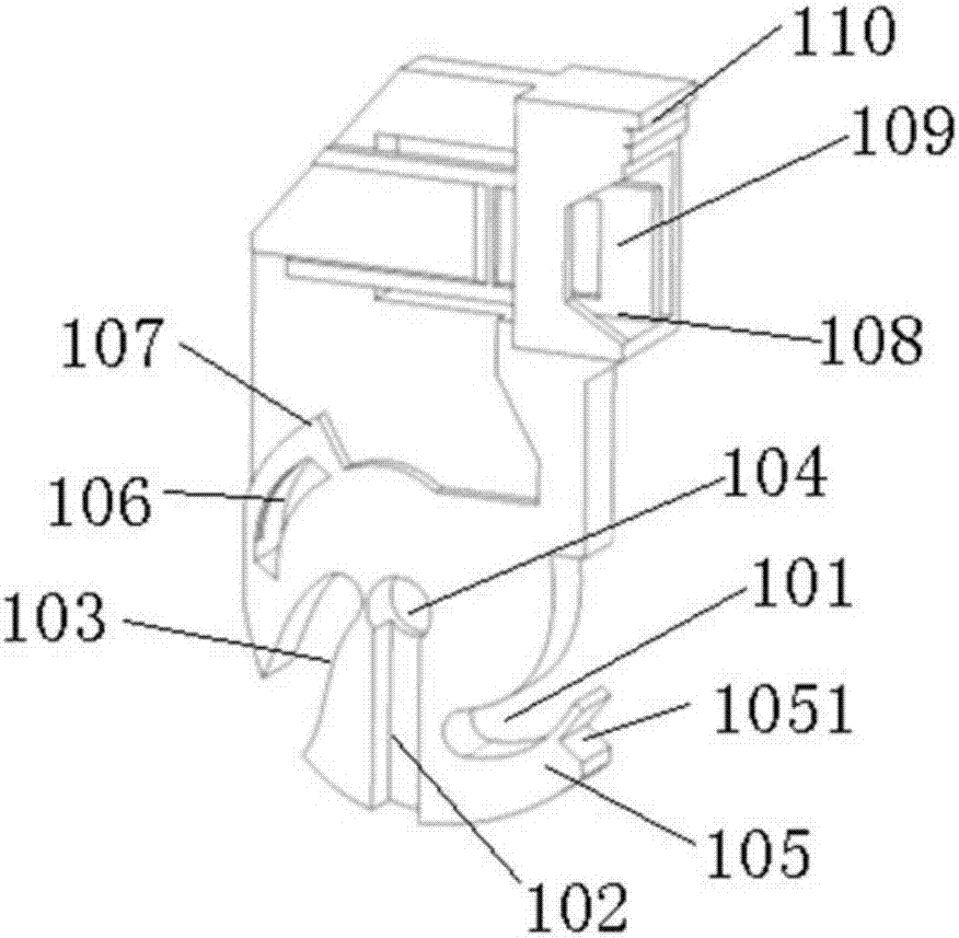 Automobile wire harness plug-in installation structure