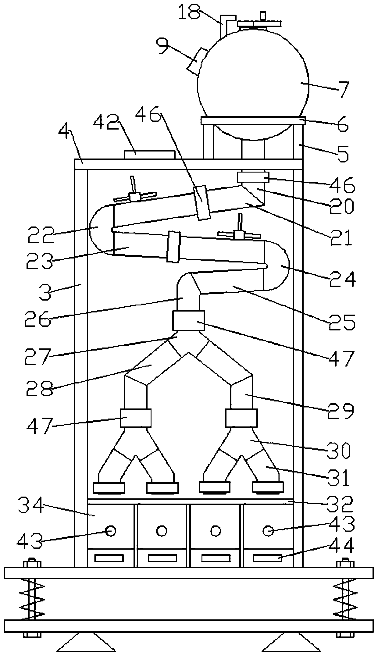 Mathematical probability demonstration device