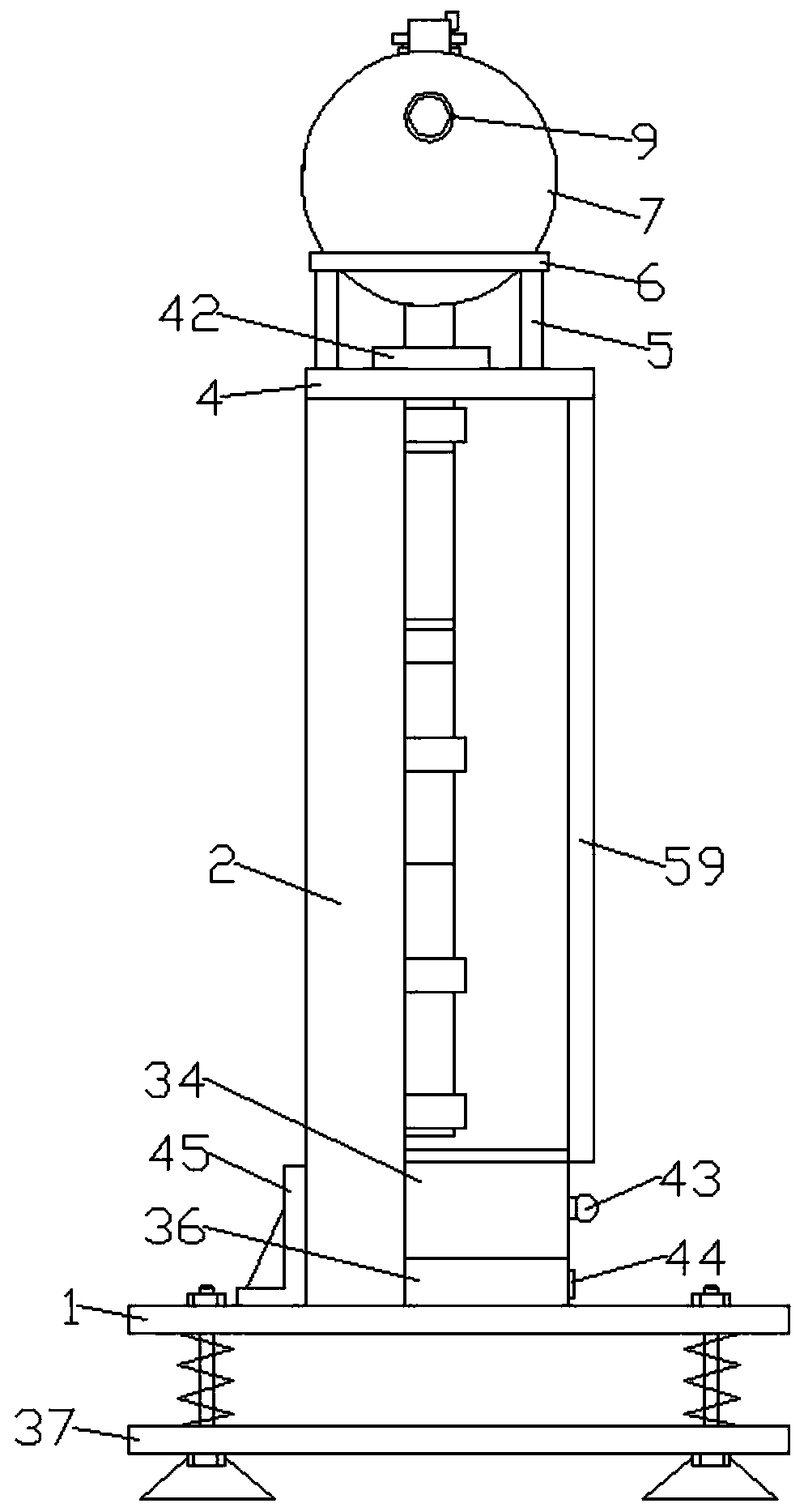 Mathematical probability demonstration device