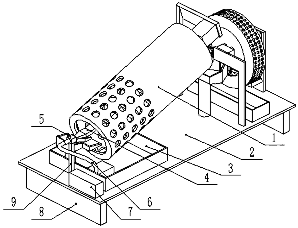 Rice cleaning device for energy-saving food processing