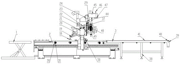 Plate type production line capable of automatically charging and discharging