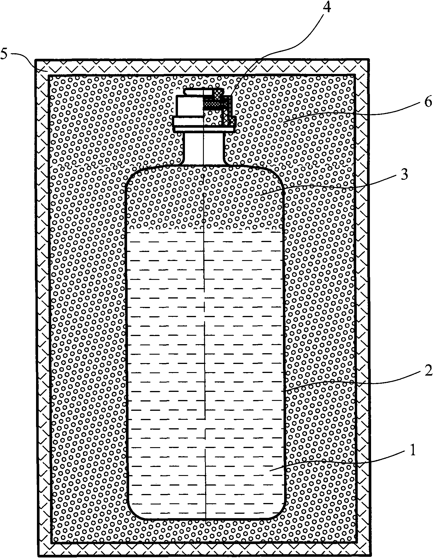 Packaging method of sodium bicarbonate injection