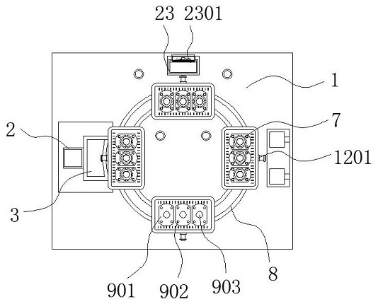 Automobile flange nut machining device capable of detecting grooving depth