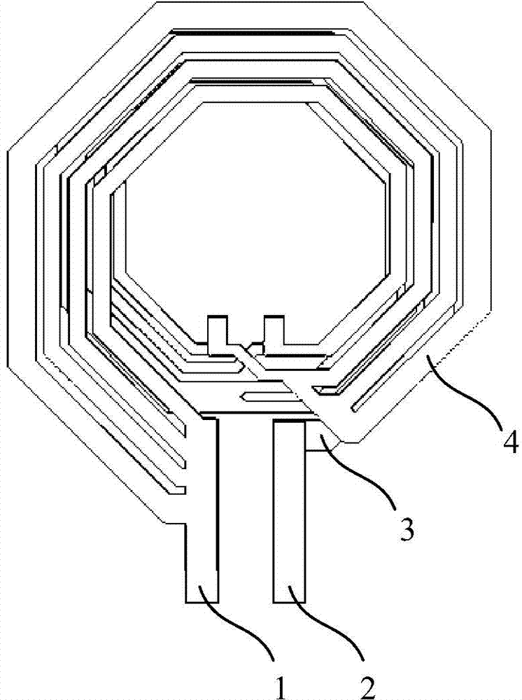 Spiral differential inductor