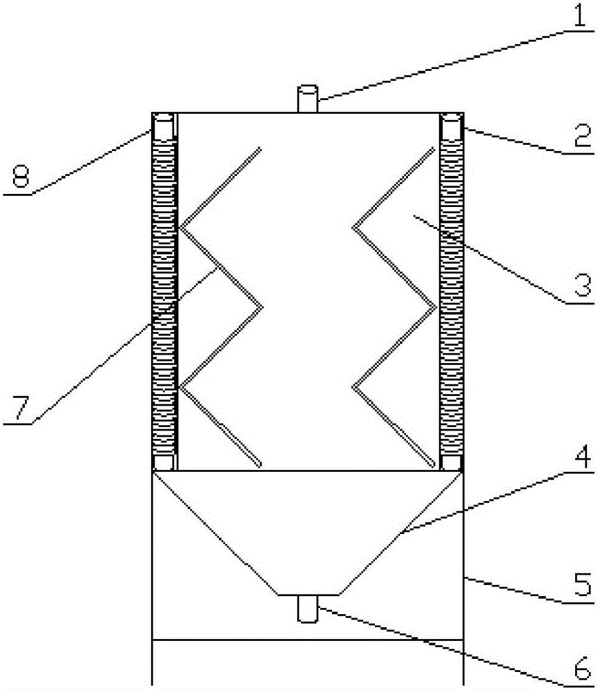 Electromagnetic coupling inclined plate electric flocculation reactor