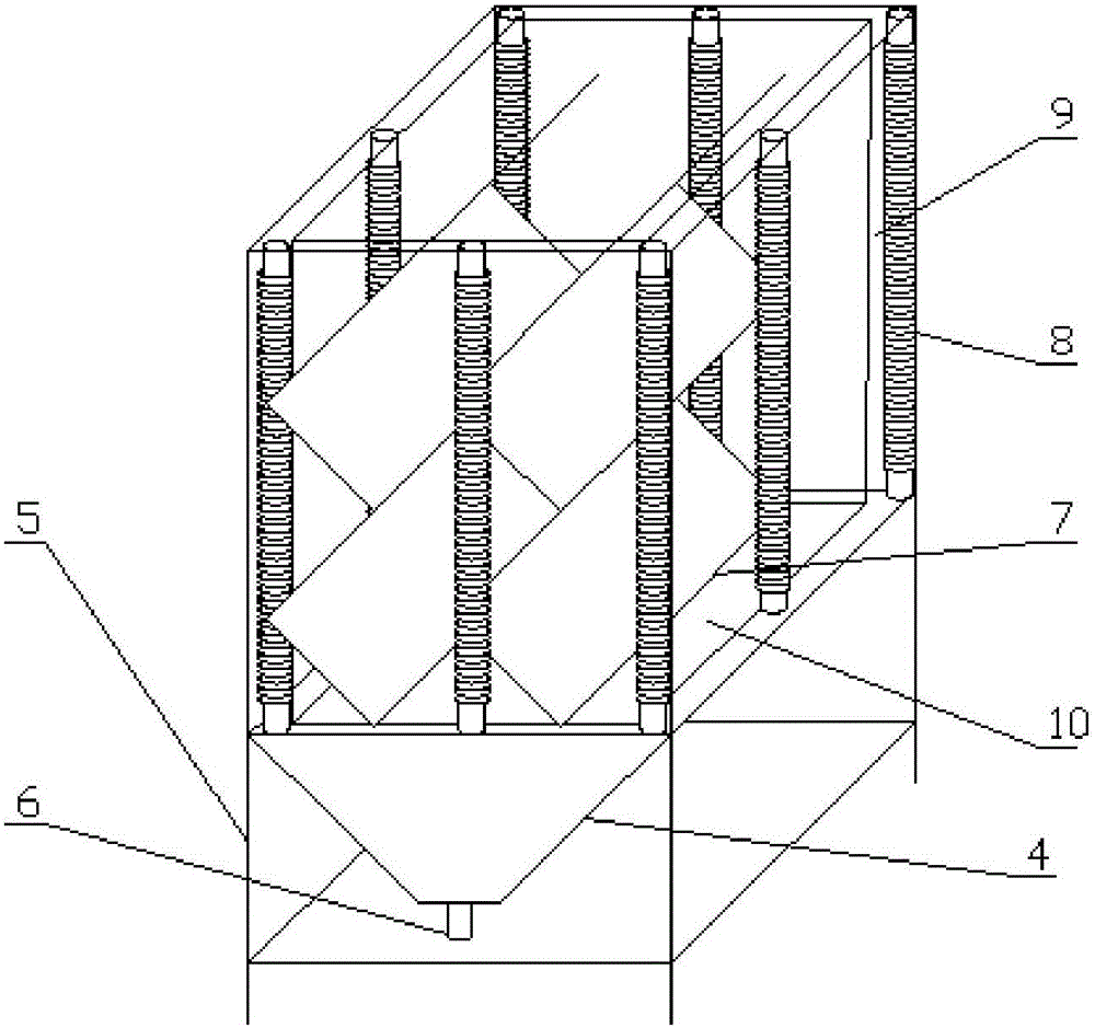 Electromagnetic coupling inclined plate electric flocculation reactor