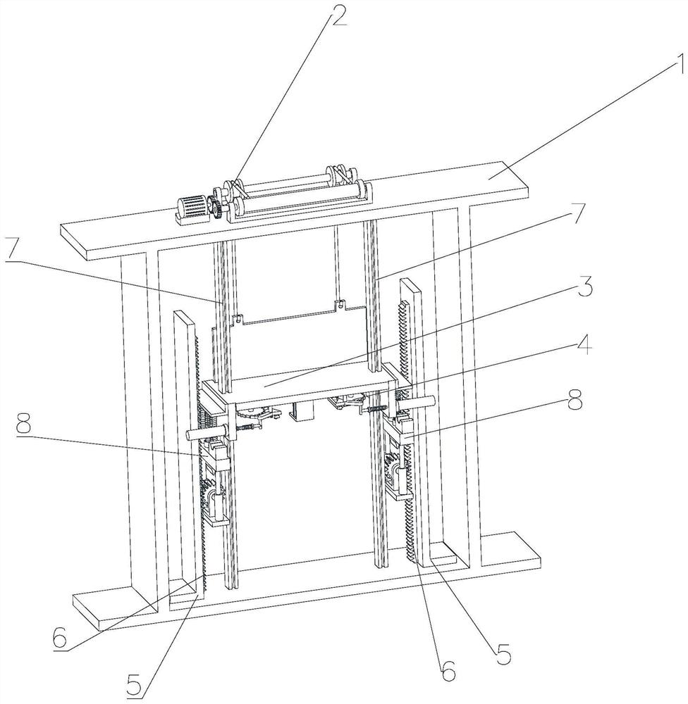 I-shaped aluminum alloy anti-falling device and using method thereof