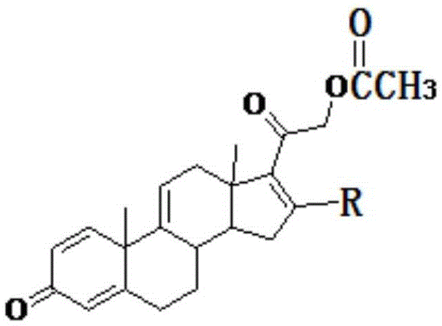 Method for preparing tetraene acetate and derivatives thereof