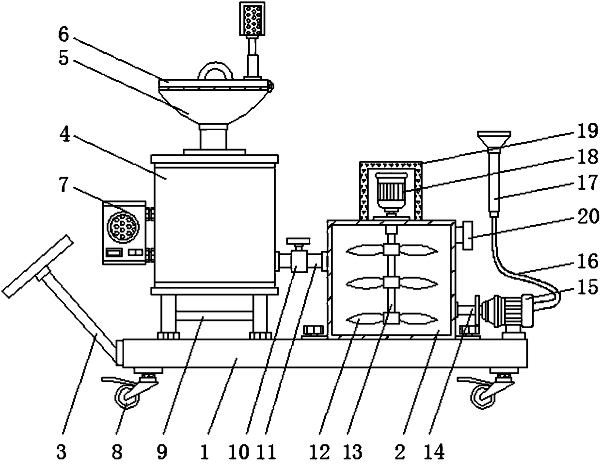 Movable agricultural insecticide spraying machine and using method thereof