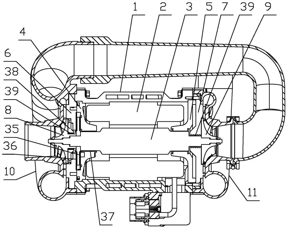 A high-speed centrifugal compressor