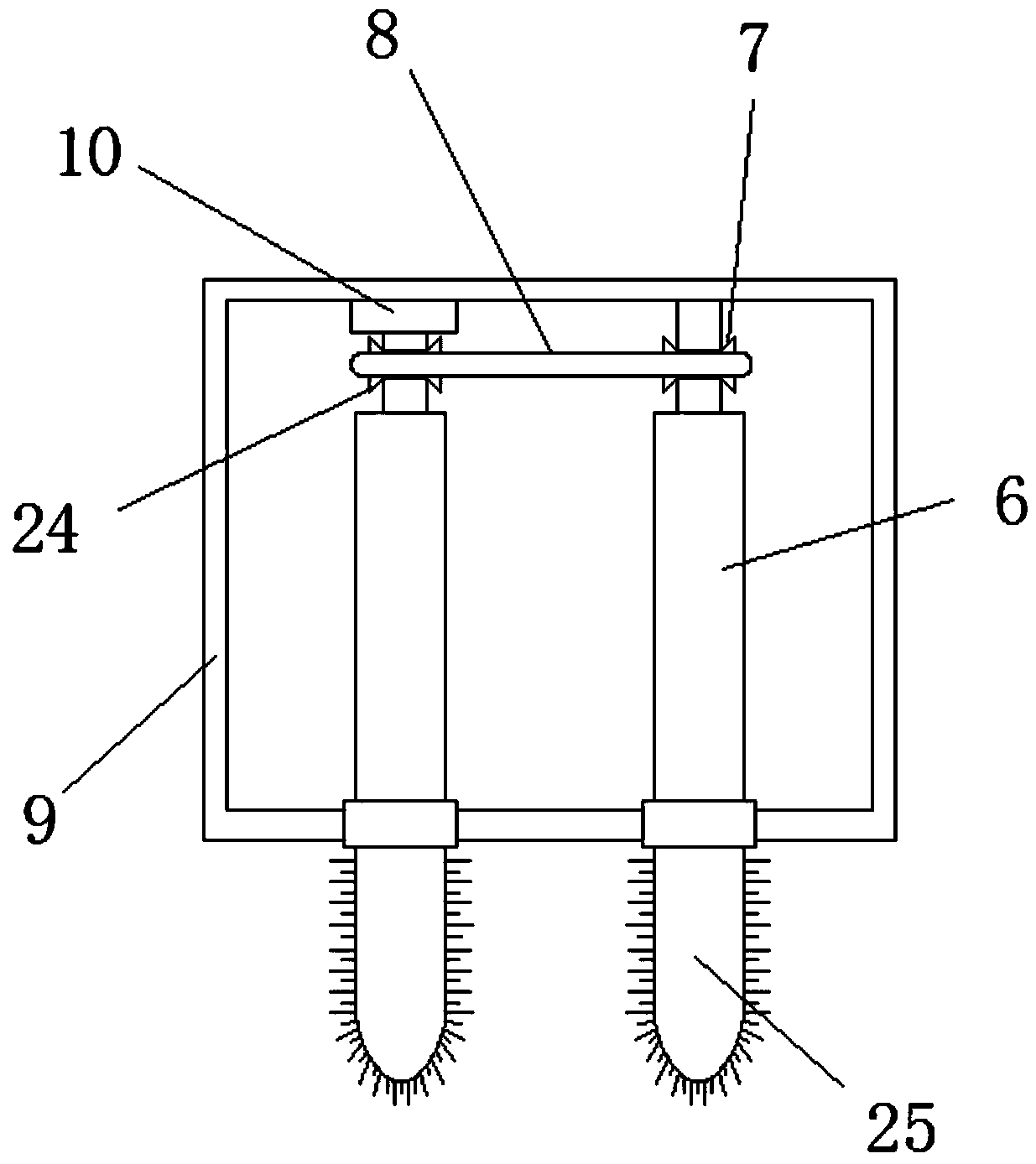 Instrument cleaning device capable of drying conveniently for biotechnology research and development