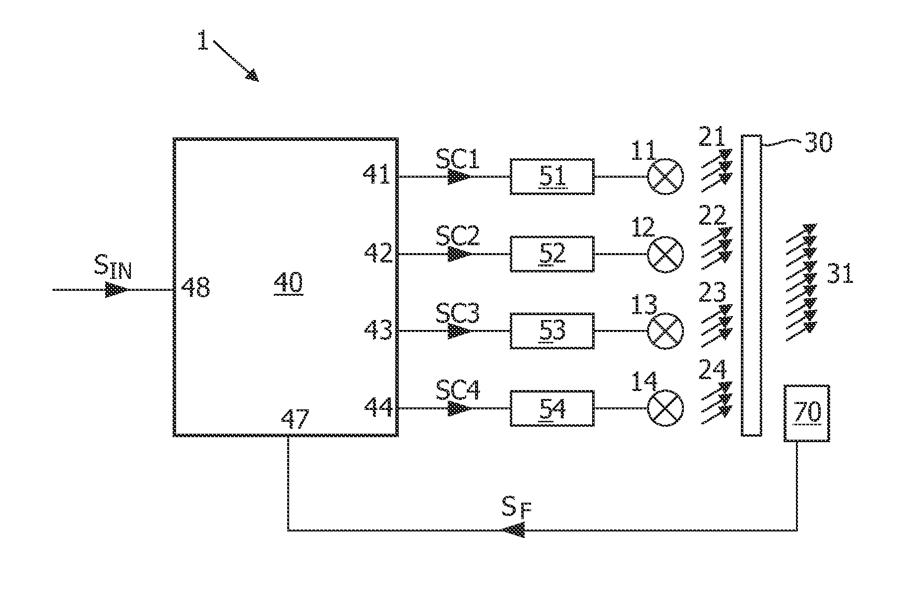 Method and device for driving a multicolor light source