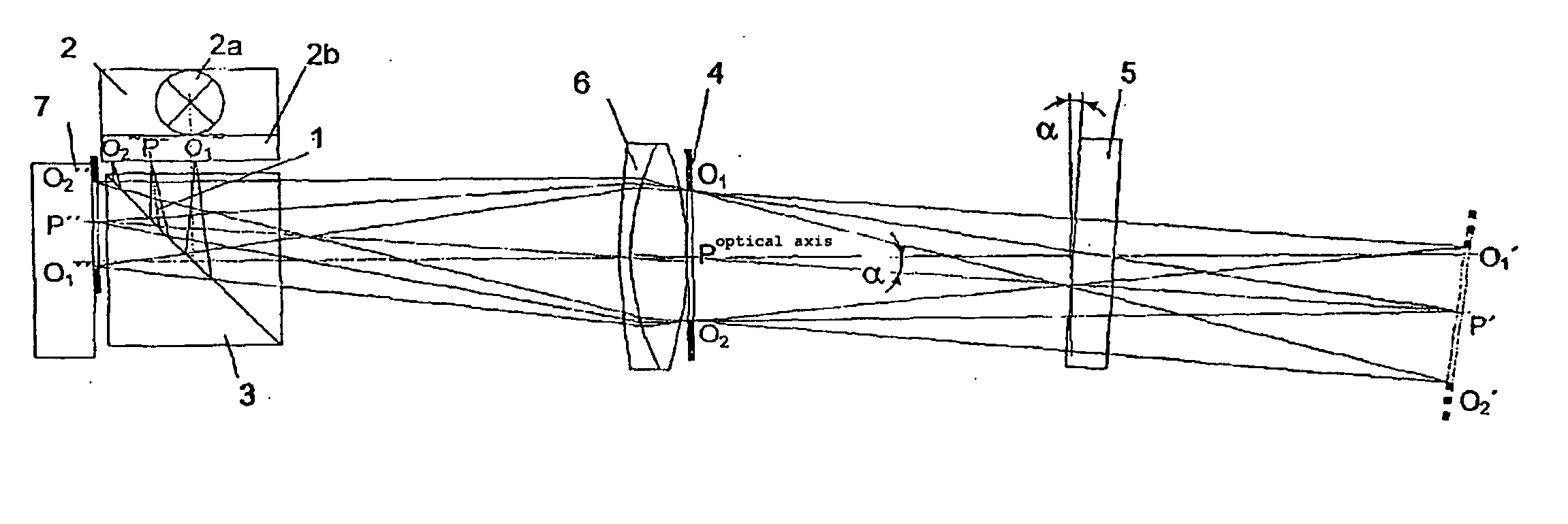 Method and measuring device for contactless measurement of angles or angle changes on objects