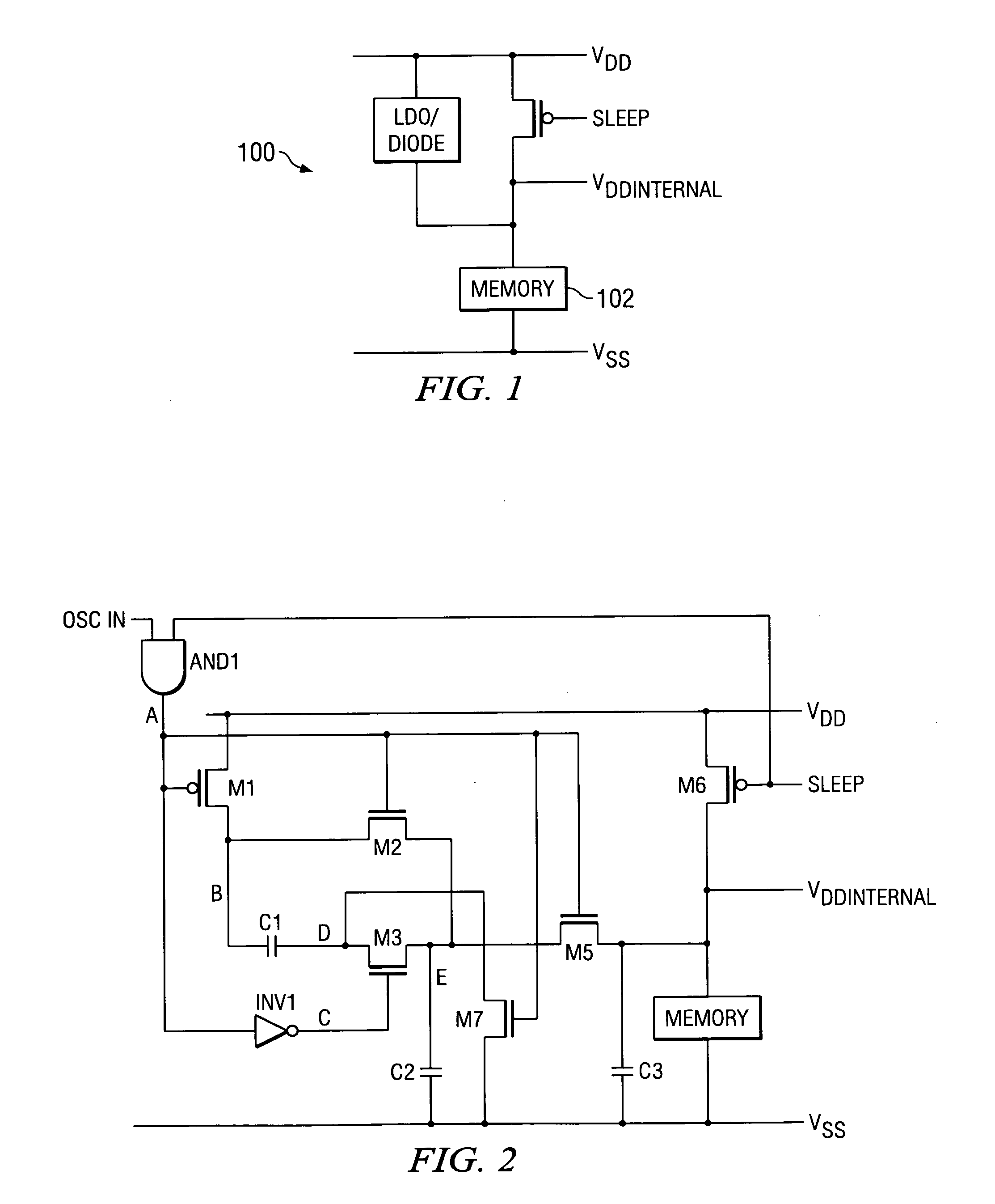 Circuit for reducing standby leakage in a memory unit