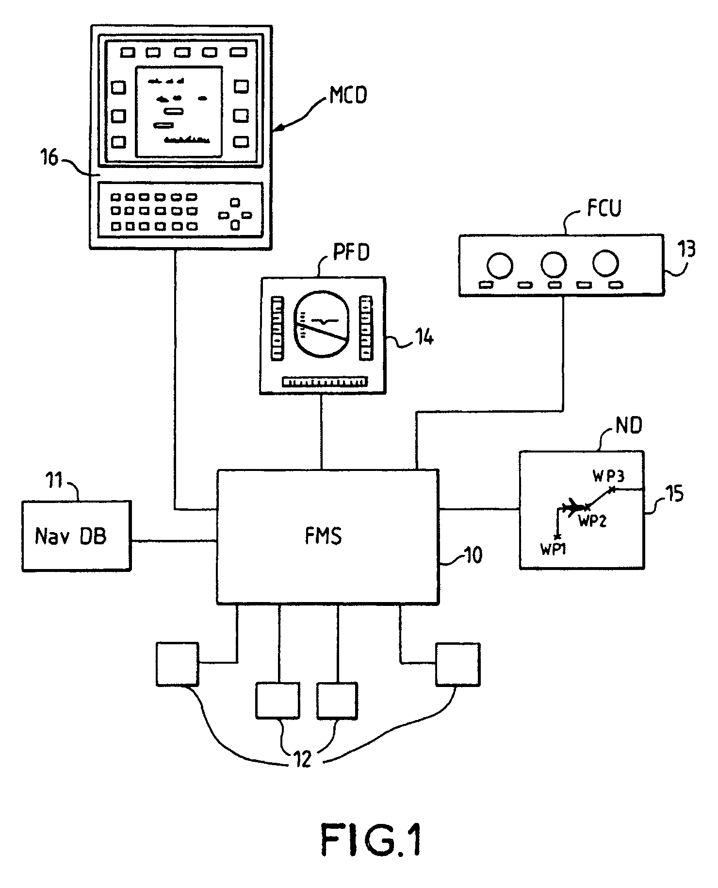 On-board flight management system for aircraft