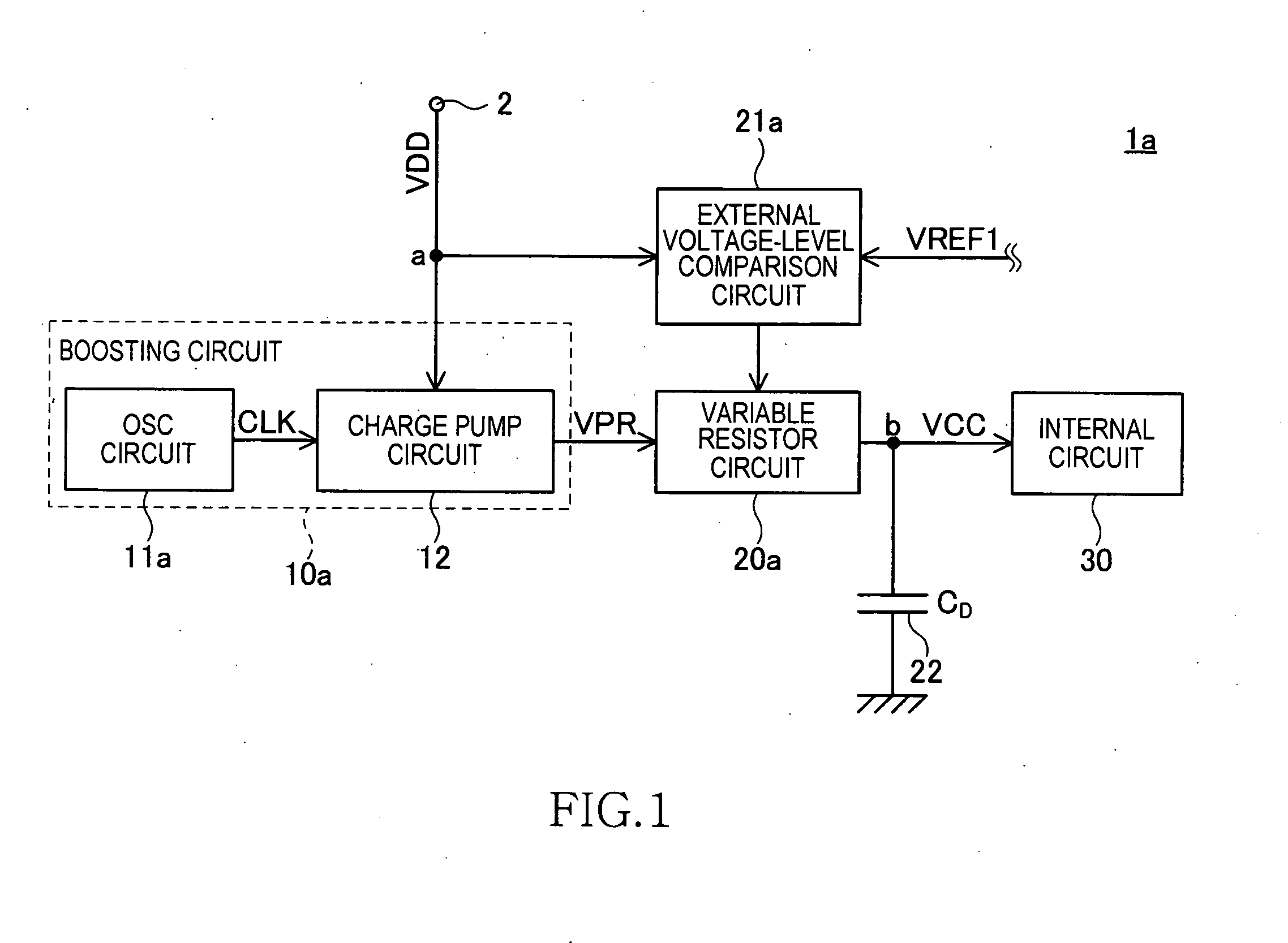 Semiconductor device having boosting circuit