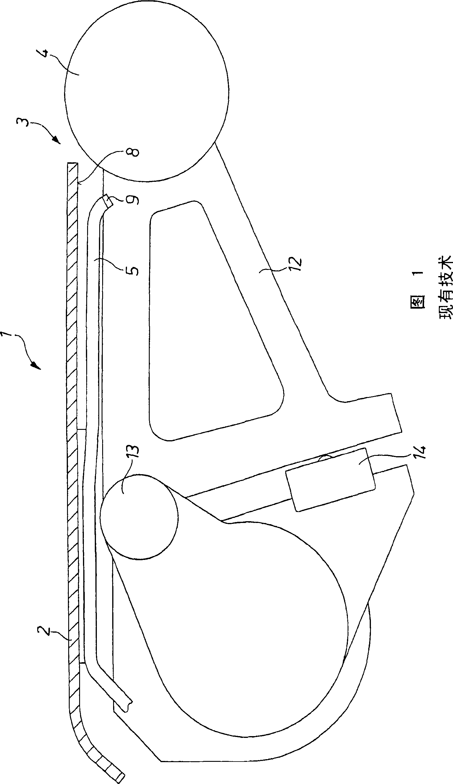 Device for measuring the tension in a metallic strip