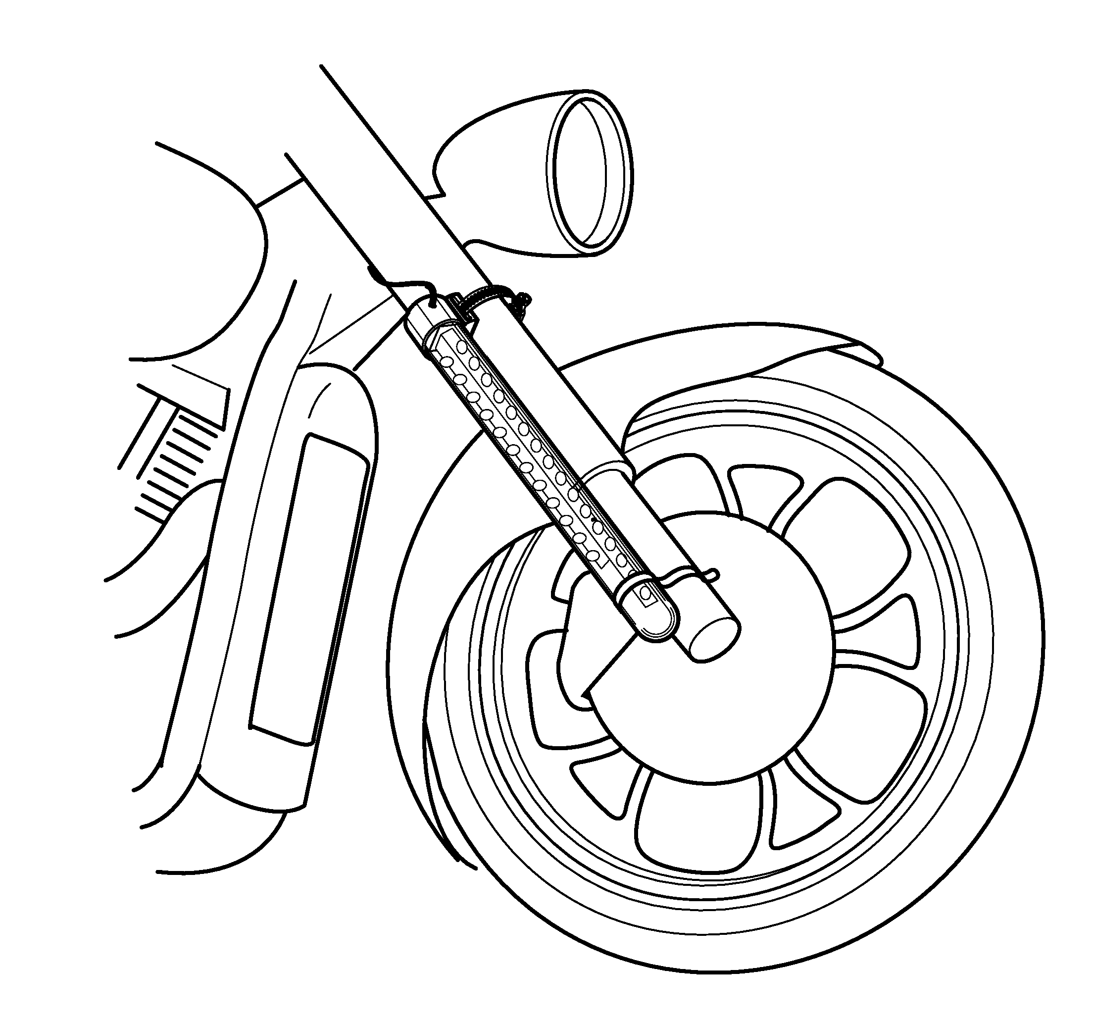 Motorcycle Shock Light