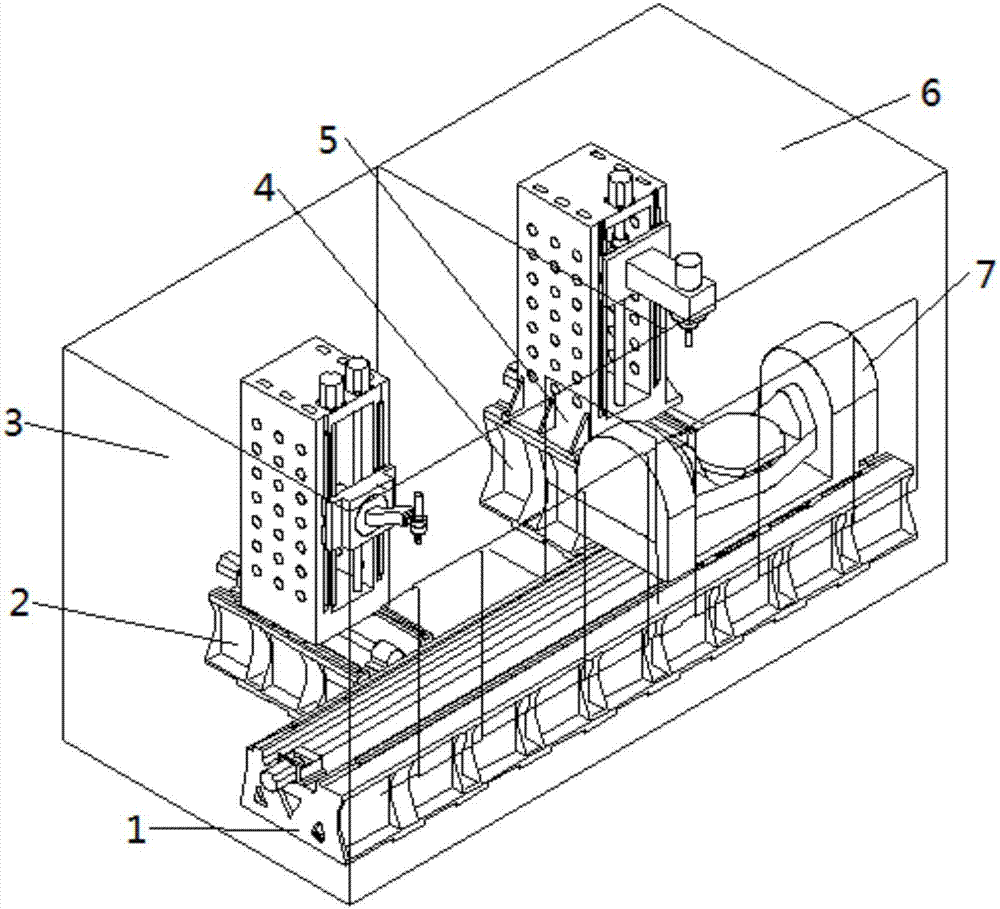 Double-station metal material adding and milling-grinding composite manufacturing equipment