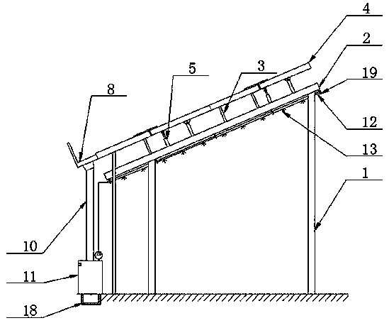 Photovoltaic greenhouse system structure