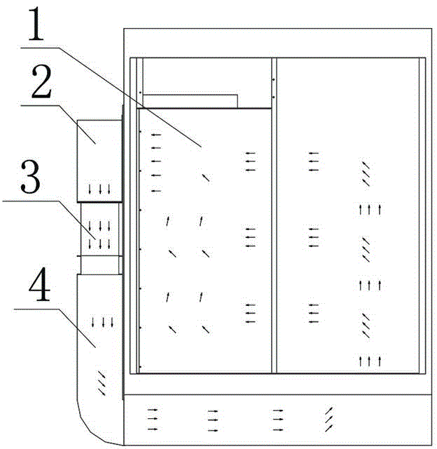 Circulating heat radiation method of high-voltage frequency converter