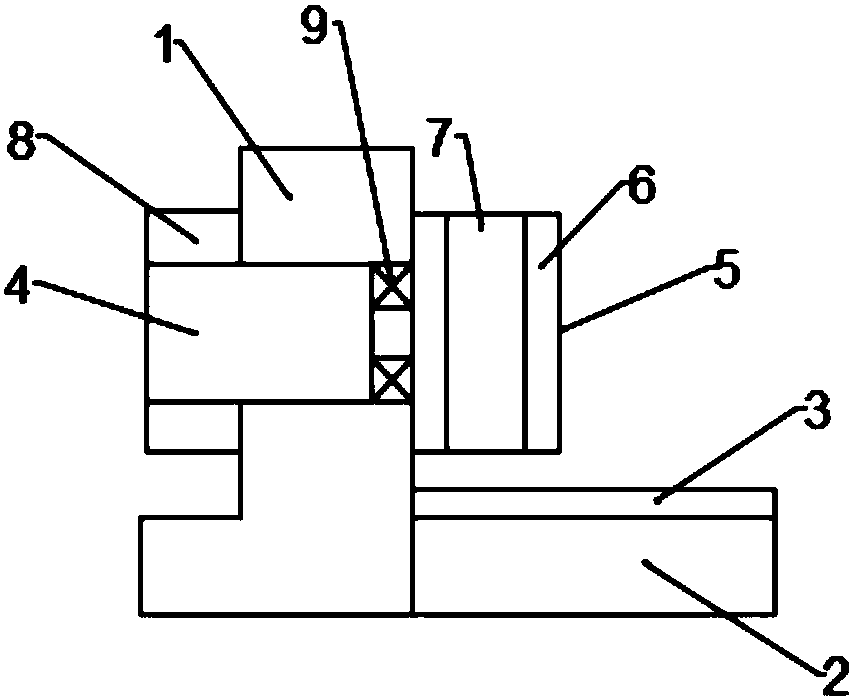 Pressing mechanism for plane labeling of packing box