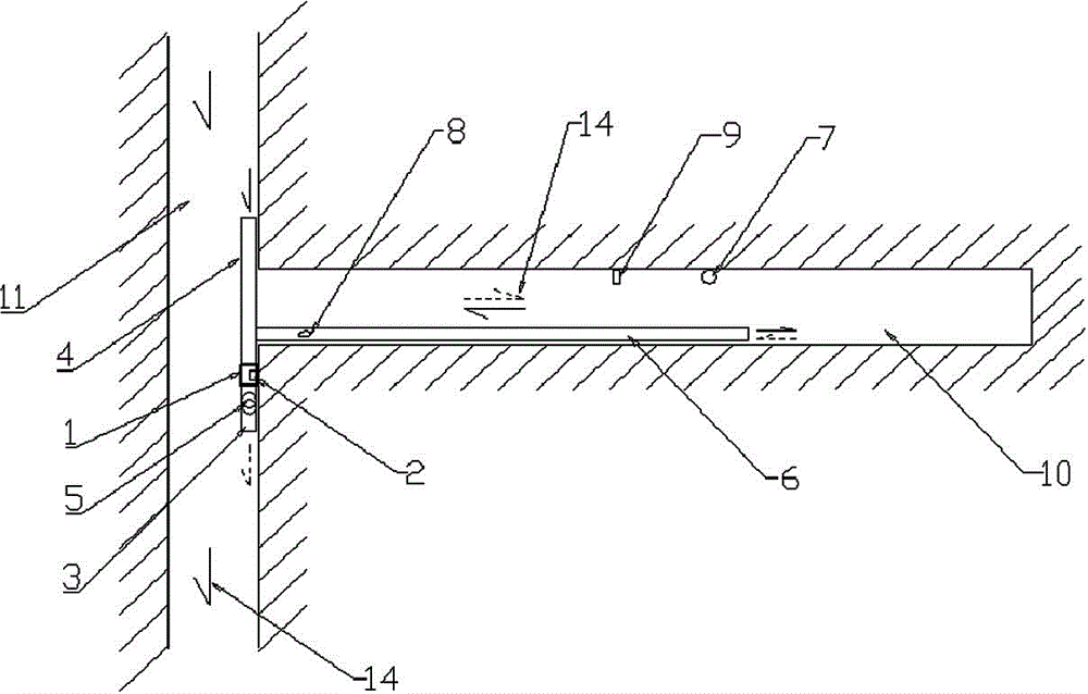 Underground blind tunnel ventilation system